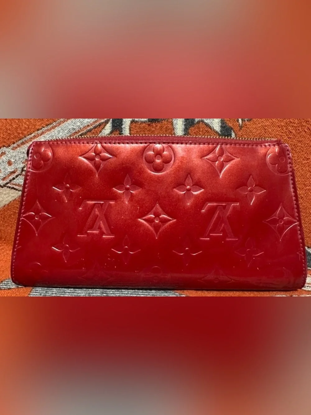 Louis Vuitton Red Pomme d’Amour color Monogram Patent Leather handbag